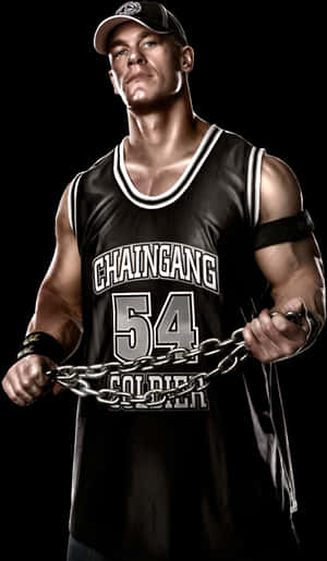 John Cena Chain Gang Soldier PNG image with transparent background