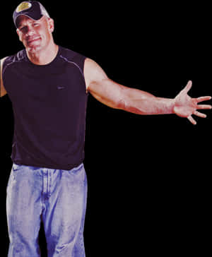 John Cena Friendly Gesture PNG image with transparent background