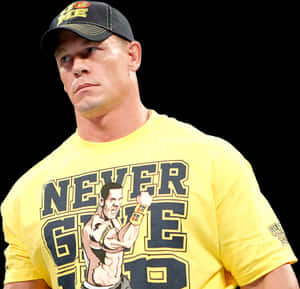 John Cena Never Give Up Attire PNG image with transparent background