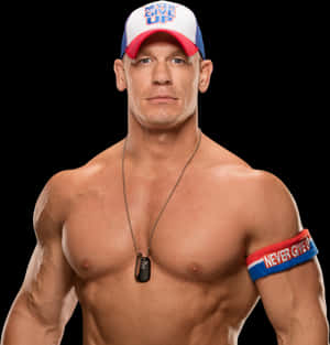 John Cena Never Give Up PNG image with transparent background