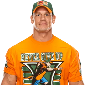 John Cena Never Give Up PNG Image