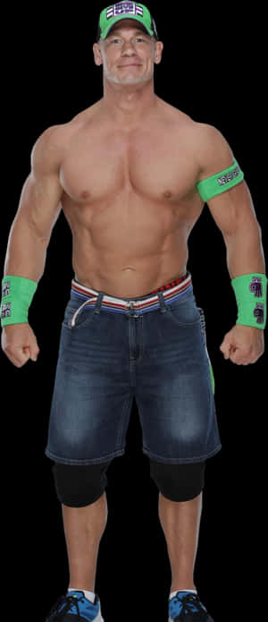 John Cena W W E Pose PNG image with transparent background