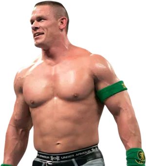 John Cena Wrestling Pose PNG Image