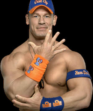 John Cena You Cant See Me Pose PNG image with transparent background