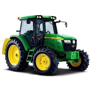 John Deere Tractor In Harvest Png Vjr PNG Image