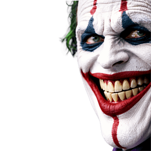 Joker Face Close-Up PNG 05212024 PNG image with transparent background