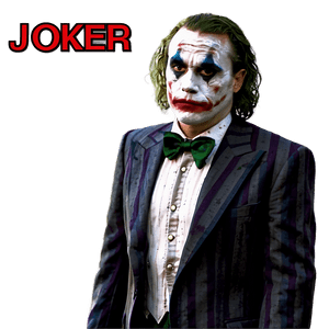 Joker in Suit PNG pbf42 PNG image with transparent background