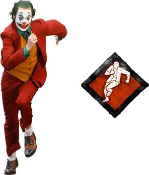 Joker Running With Perk Icon PNG image with transparent background