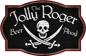 Jolly Roger Beer Sign PNG Image