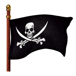 Jolly Roger Pirate Flag Png Bsg PNG Image