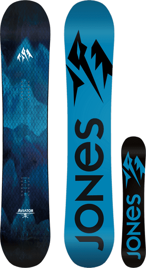 Jones Aviator Snowboard Design PNG image with transparent background