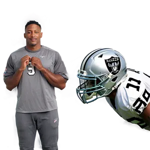 Josh Jacobs N F L Player Pose PNG Image