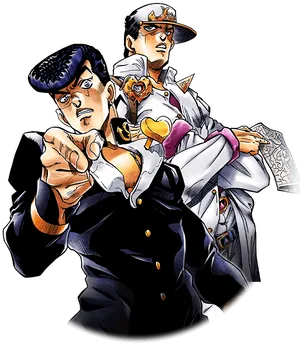 Jotaro Kujoand Star Platinum PNG Image