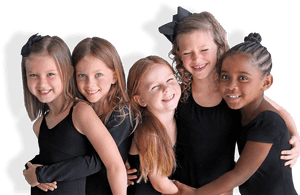Joyful Children Friendship PNG image with transparent background