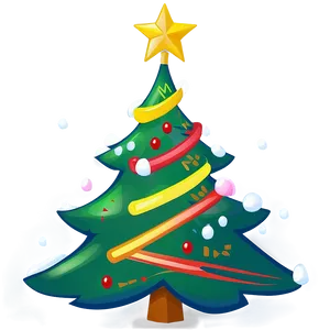 Joyful Christmas Tree Cartoon Png 44 PNG Image