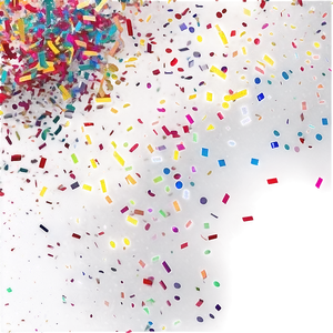 Joyful Colorful Confetti Png Ntp PNG Image