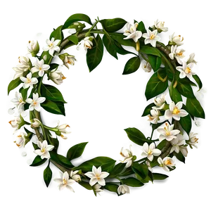 Joyful Jasmine Wreath Png 28 PNG Image