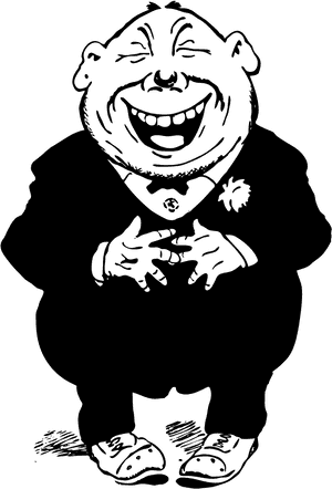 Laughter Emoticon Smiley Clip - Man Laughing Clipart Black And White, HD Png Download PNG with transparent background