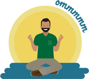 Image Of A Person Meditating, Making The Sound, Ommmmm - Sitting, HD Png Download PNG image with transparent background