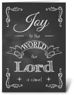 Joytothe World Chalkboard Art PNG Image