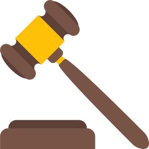 Judges Gavel Graphic PNG Image