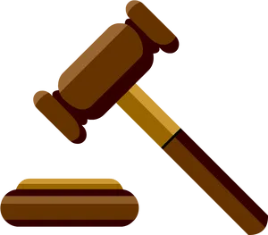 Judges Gavel Graphic PNG Image