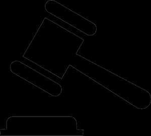 Judges Gavel Silhouette PNG
