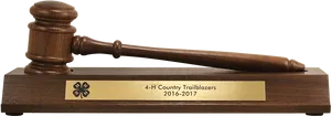 Judges Gavelon Stand Award Trophy20162017 PNG Image