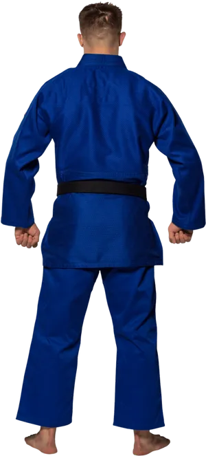 Judo Gi Uniform Back View PNG Image