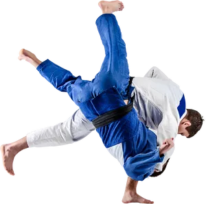 Judo Throw Action PNG Image