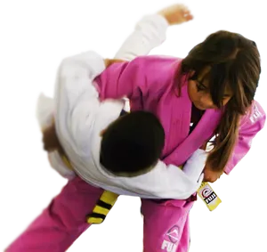 Judo Throw Practice PNG Image