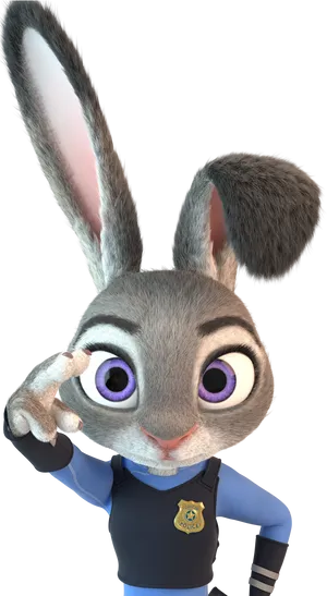 Judy Hopps Saluting PNG Image