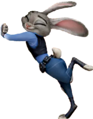 Judy Hopps Zootopia Dancing PNG Image