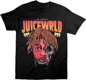 Juice Wrld No Vanity Abstract Tee - Juice Wrld 999 Album PNG image with transparent background