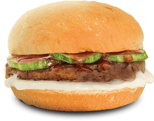 Juicy Beef Burger Delicious Fast Food PNG image with transparent background