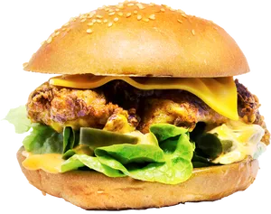 Juicy Cheeseburger Transparent Background.png PNG Image