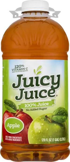 Juicy Juice Apple Flavor Bottle PNG Image