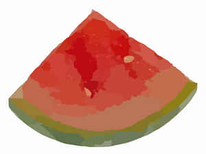 Juicy Watermelon Slice Illustration PNG image with transparent background