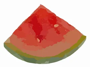 Juicy Watermelon Slice Illustration PNG Image