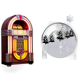 Jukebox With Christmas Decor Png Tvm30 PNG Image