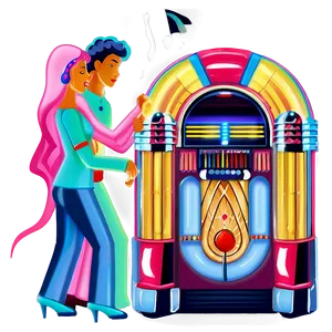 Jukebox With Dancing Figures Png Tfn PNG Image