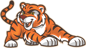 Jumping Tiger Png - Greencastle Tiger Cubs Football PNG image with transparent background