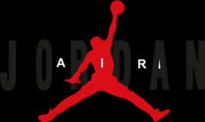 Jumpman Logo Red Silhouette PNG image with transparent background