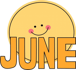 June Free Month Clip Art Of Sun Image The Word Regarding - Clipart June, HD Png Download PNG image with transparent background