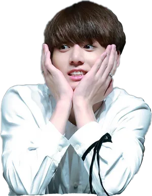 Jungkook Adorable Pose PNG Image