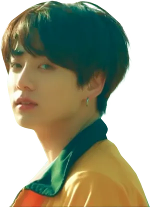 Jungkook Serene Gaze PNG Image