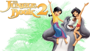 Jungle Book2 Animated Characters Celebration PNG image with transparent background