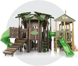 Jungle Themed Playground Outdoor, HD Png Download PNG