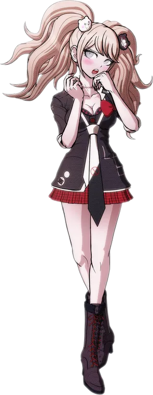 Junko Enoshima Danganronpa Character PNG Image