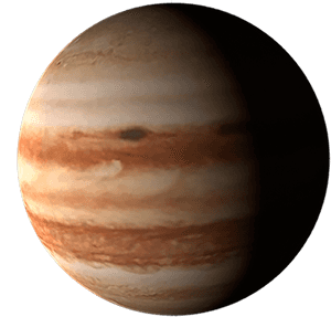 Jupiter Gas Giant Planet Space PNG image with transparent background